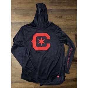 Men's Fanatics Large Chicago Fire  First Period Space Dye Pullover Hoodie